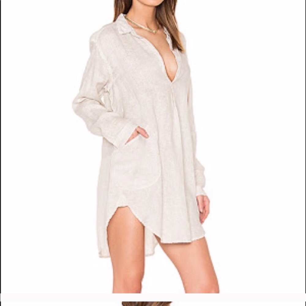 CP Shades Linen Tunic Top XS
